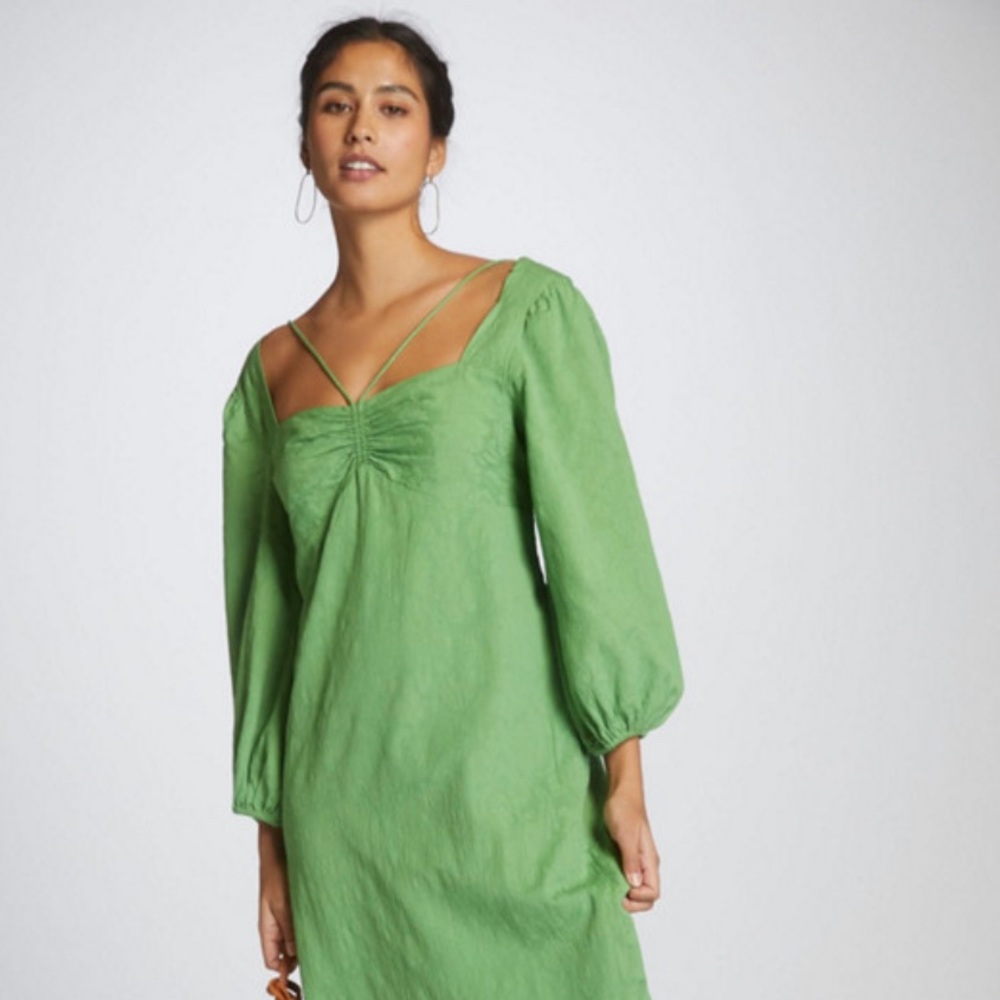 Anthropologie Maeve Open Back Midi Dress